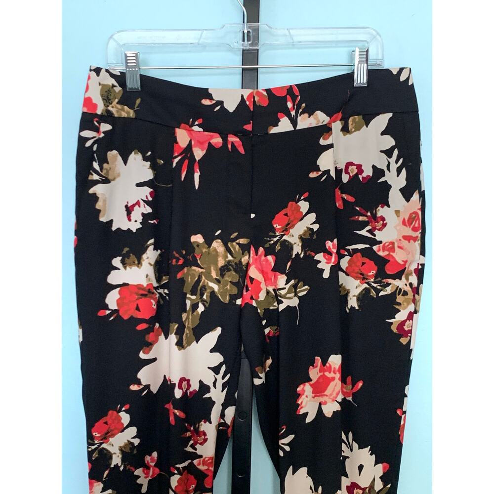 LOFT Drapey Floral Marisa Fit Pants Size 6 - Picture 3 of 10